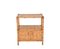 Mueble de almacenamiento Mid-Century de ratán tejido y bambú, Italia, años 70, Imagen 11
