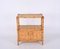 Mueble de almacenamiento Mid-Century de ratán tejido y bambú, Italia, años 70, Imagen 4