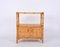 Mueble de almacenamiento Mid-Century de ratán tejido y bambú, Italia, años 70, Imagen 10