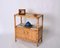 Mueble de almacenamiento Mid-Century de ratán tejido y bambú, Italia, años 70, Imagen 13