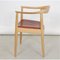 The Chair in Lacquered Oak and Anilin Leather by Hans Wegner for PP Møbler, 2000s 3