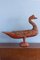 Indonesian Polychrome Goose Carved Wood Sculpture, 1950s 1