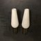 Mid-Century Brass and Triplex Opaline Glass Sconces from Stilnovo, Set of 2 12