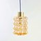 Mid-Century Modern Amber Bubble Glass Ceiling Light by Helena Tynell for Limburg, Germany, 1960s 1