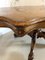 Large Victorian Carved Burr Walnut Centre Table, 1860s, Image 11