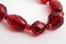 Collar largo vintage rojo de ámbar, años 60, Imagen 6