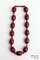 Art Deco Bakelite Cherry Amber Beaded Necklace, 1930s, Image 2