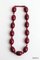 Art Deco Bakelite Cherry Amber Beaded Necklace, 1930s 9