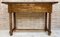 Vintage Spanish Carved Console Table with Turned Legs, 1940s, Image 20