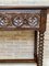 Vintage Spanish Carved Console Table with Turned Legs, 1940s 6