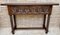 Vintage Spanish Carved Console Table with Turned Legs, 1940s 1