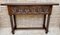 Vintage Spanish Carved Console Table with Turned Legs, 1940s, Image 1