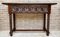 Vintage Spanish Carved Console Table with Turned Legs, 1940s, Image 2