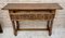 Vintage Spanish Carved Console Table with Turned Legs, 1940s 14