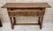 Vintage Spanish Carved Console Table with Turned Legs, 1940s, Image 14