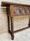 Vintage Spanish Carved Console Table with Turned Legs, 1940s 5