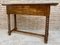 Vintage Spanish Carved Console Table with Turned Legs, 1940s 19