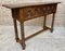 Vintage Spanish Carved Console Table with Turned Legs, 1940s 9