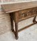Vintage Spanish Carved Console Table with Turned Legs, 1940s, Image 15