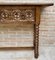 Vintage Spanish Carved Console Table with Turned Legs, 1940s, Image 13