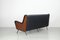 3-Seat Sofa and Armchairs in Teak and the Iron Leg Frame with Brass Sleeves from Arflex, 1950s, Set of 3, Image 3