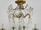 Lustre Vintage en Laiton et Verre, 1950s 5