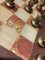 Palisander Schachtisch mit Marmorplatte und Schachspiel aus Messing & Bronze, 1930er 9