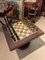 Palisander Schachtisch mit Marmorplatte und Schachspiel aus Messing & Bronze, 1930er 4