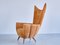 Armchair in Velvet and Fluted Walnut by Guglielmo Ulrich, Italy, 1940s 14