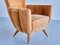 Armchair in Velvet and Fluted Walnut by Guglielmo Ulrich, Italy, 1940s, Image 8