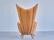 Armchair in Velvet and Fluted Walnut by Guglielmo Ulrich, Italy, 1940s, Image 12