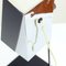 Lampada da tavolo vintage in metallo cromato e nero di Josef Hurka per Napako, anni '60, Immagine 2