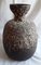 Vintage Ceramic Vase in the style of Fat Lava in Beige-Brown, 1970s 1