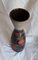 Vaso vintage in ceramica con smalto nero antracite su rosso-marrone, Germania, anni '70, Immagine 3