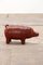 Leather Pig Ottoman in the style of Dimitri Omersa, 1970s 4