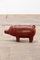 Leather Pig Ottoman in the style of Dimitri Omersa, 1970s 3