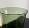 Vintage French Pedestal Glass Jar in Green, France, 1970s 3