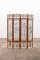 Vintage Oriental Folding Screen in Bamboo with Fabric, 1960s 1