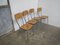 Brown Chairs in Formica, 1950s, Set of 4 2