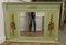 Large Folk Art Painted Overmantel or Wall Mirror, 1960s, Image 1