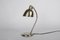 Lámpara de mesa Bauhaus de níquel, años 30, Imagen 1