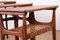 Danish Teak and Caning Nesting Tables by Erling Torvits for Heltborg Mobler, 1960s, Set of 3, Image 3