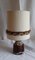 Lampe de Bureau Vintage avec Pied en Céramique à Motifs Marron dans le style de Fat Lava par Dümler & Breiden, Allemagne 1
