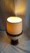 Lámpara de mesa alemana vintage con pie de cerámica estampada en marrón estilo Fat Lava de Dümler & Breiden, Imagen 5