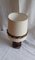 Lámpara de mesa alemana vintage con pie de cerámica estampada en marrón estilo Fat Lava de Dümler & Breiden, Imagen 2