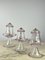 Lámparas de mesa de cristal de Murano, Italia, años 80. Juego de 3, Imagen 1