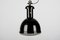 Industrial Bauhaus Black Pendant Light attirbuted to Zeiss, 1930s 1