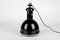 Industrial Bauhaus Black Pendant Light attirbuted to Zeiss, 1930s 8