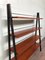 Bookcase with Ladder Shelves in Teak and Iron, Italy, 1950s 9