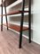 Bookcase with Ladder Shelves in Teak and Iron, Italy, 1950s, Image 10